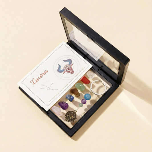 Natural Crystal Zodiac Keychains|Taurus